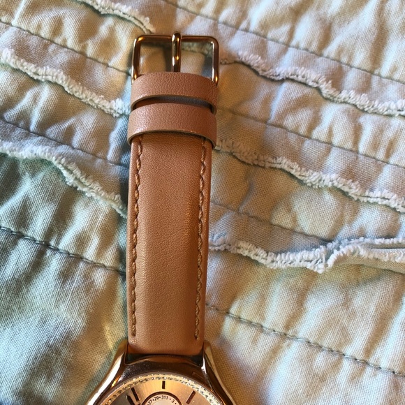 Fossil Rhinestone Watch with Tan Leather Band batt - Picture 12 of 14